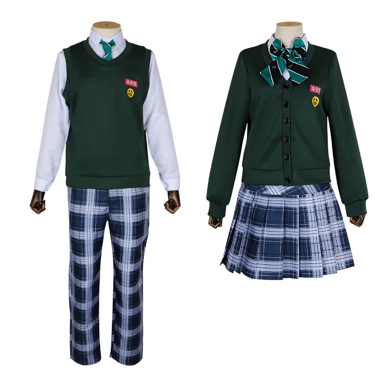 

All of Us Are Dead Cosplay Costumes Student Uniform British Style Suit Full Set Unisex Role-playing for Women Halloween Party