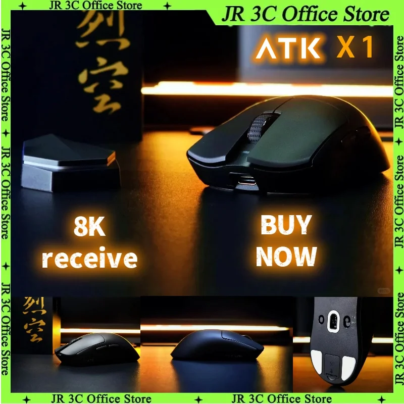 

ATK Blazing Sky X1 PRO MAX Mouse Paw 3950 Dual-Mode Wired/Wireless Hole Less Lightweight Gaming Esports Office Ergonomics Mouse