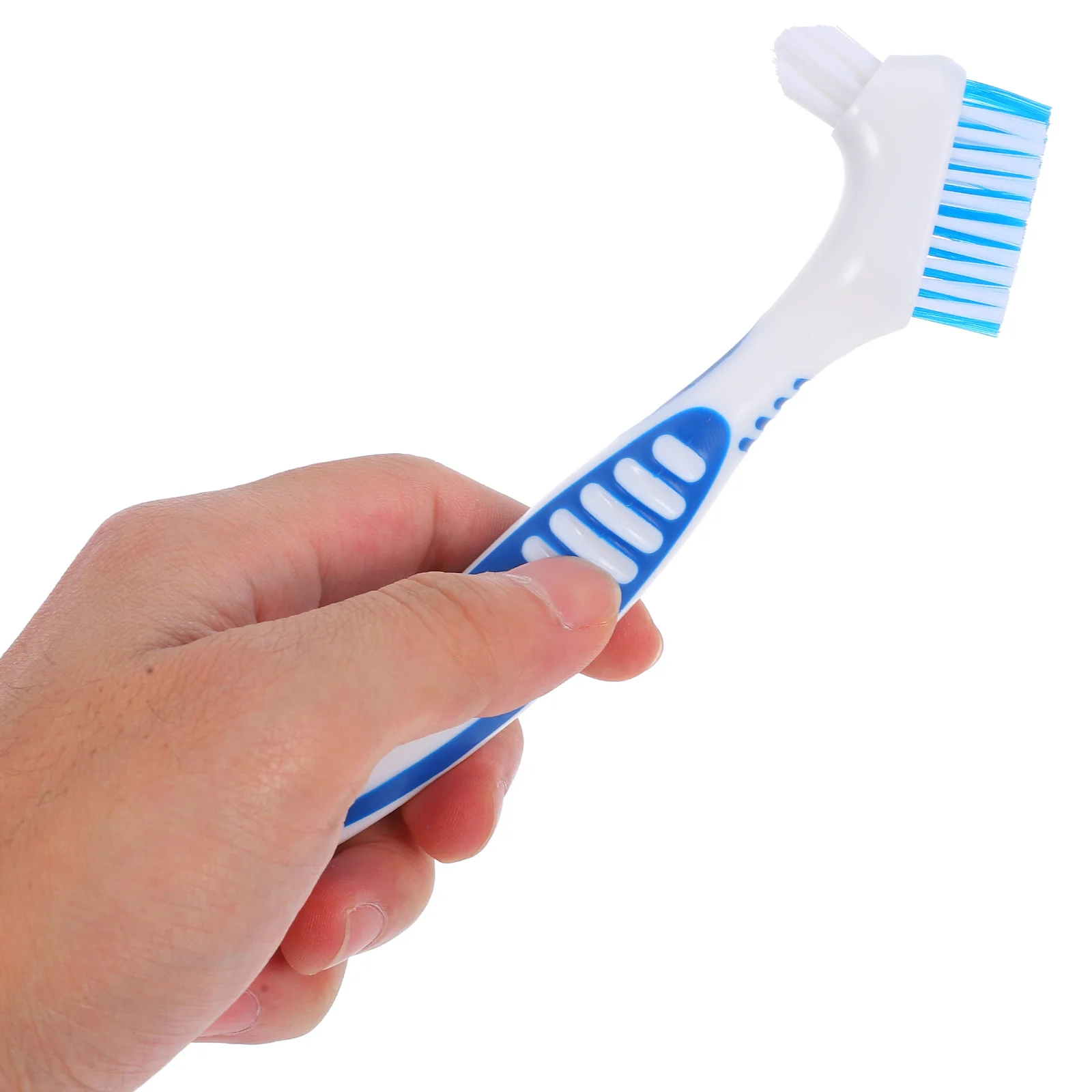 1 Set reisefreundliches Prothesenbürsten-Set mit Schutzhülle, tragbarer Zahnbürstenhalter für Oral Essential unterwegs