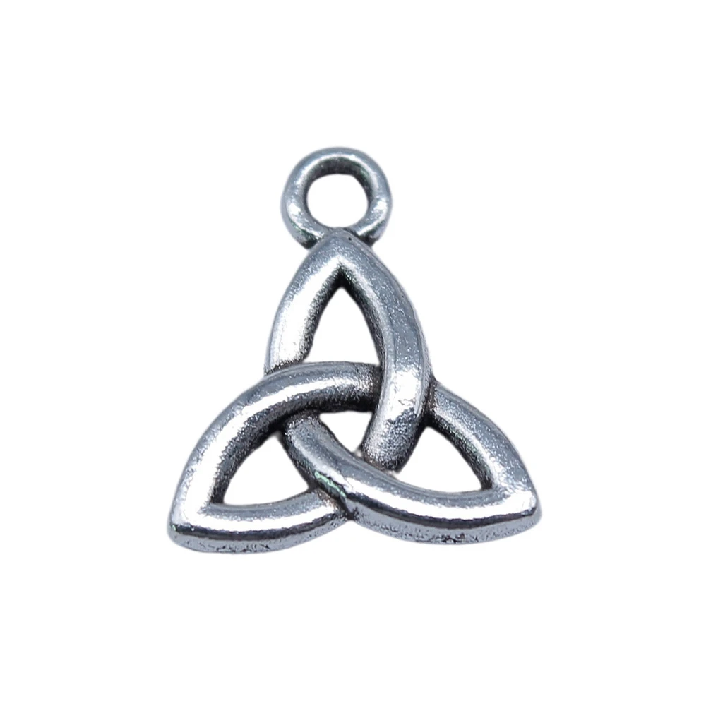 Bag Charm Triquetra Knot Charms For Jewelry Making 12x14mm 40pcs