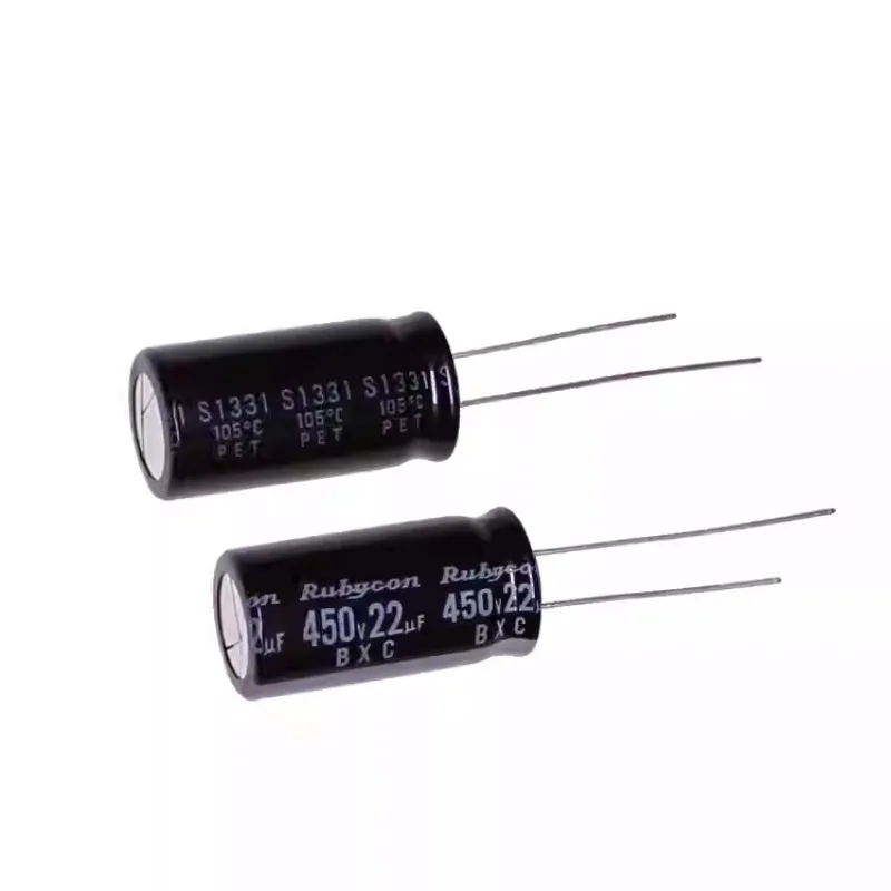 5Pcs Rubycon BXC Series 450V22uF 16X20MM 12.5X25MM High Frequency Long Life Electrolytic Capacitors