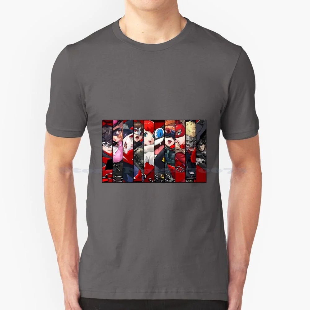 Persona 5 Strikers T-Shirt T Shirt 100% Cotton Tee Persona 5 Joker P5 Persona5 Protagonist Shin Megami Tensei Sophia Video Game