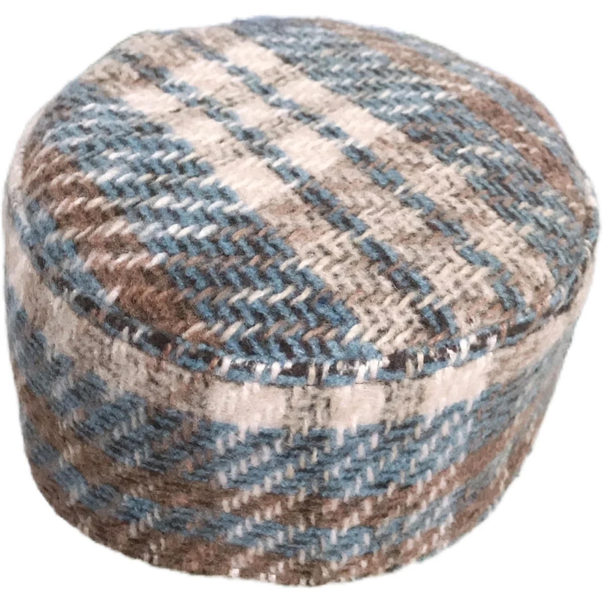 Tampões de algodão muçulmanos para homens Chapéu judeu branco e azul Kippa islâmico Kippa, roupas de oração, produtos fiscais, frete grátis, 03357