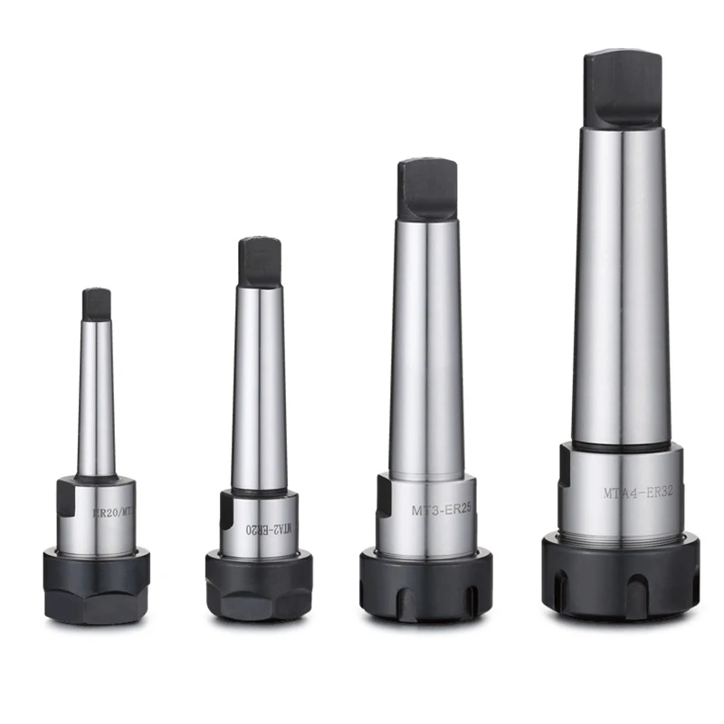 MT1/MT2/MT3/MT4หางแบน Morse Taper ER11/ER16/ER20/ER25/ER32/ER40 Collet ตัวยึดแบบหนีบ CNC ที่ยึดเครื่องมือ Clamp