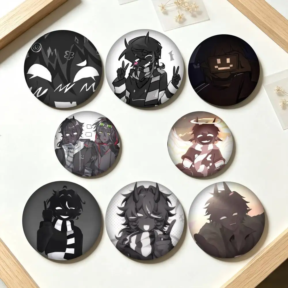 T-Twixxel Demon OC  25 32 44 58 75mm Badges Personalized Round Brooches Pins Accessory Gift
