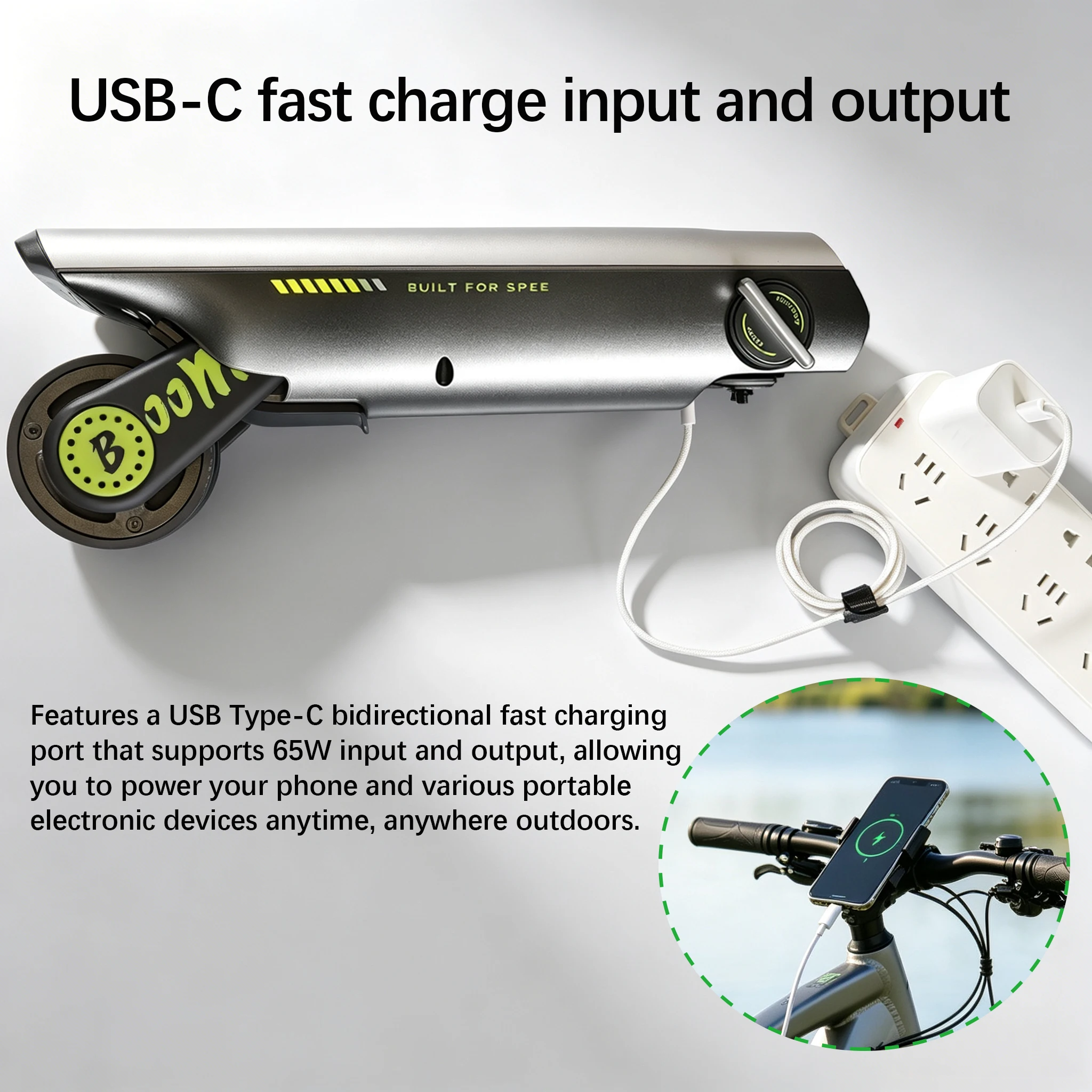 P.wheel E-bike Bicycle Booster Power Assist Device Mountain Bike