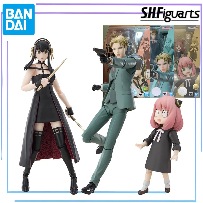 

Bandai Original S.H.Figuarts Series Spy×Family Fu Jie's Family Аниме Персонажи Сборка Фигурки Модель Игрушки Коллекционная модель