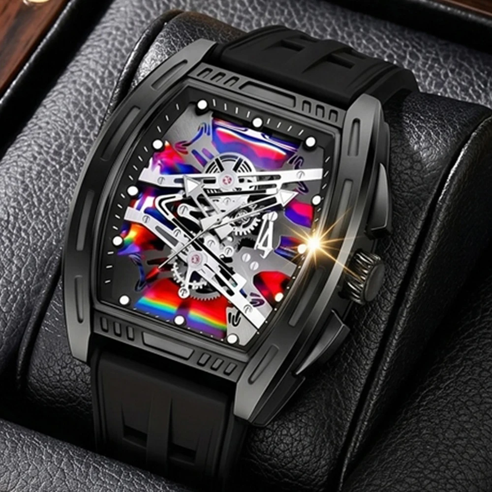 1Pc Men's Watch Accessory Black Fashion Business Elegant Old Money Style Classic Exquisite Vintage Bracelet Y2K Party Gathering Daily Wear Birthday Holiday Gift Travel Vacation Music Festival Perfect Gift Present