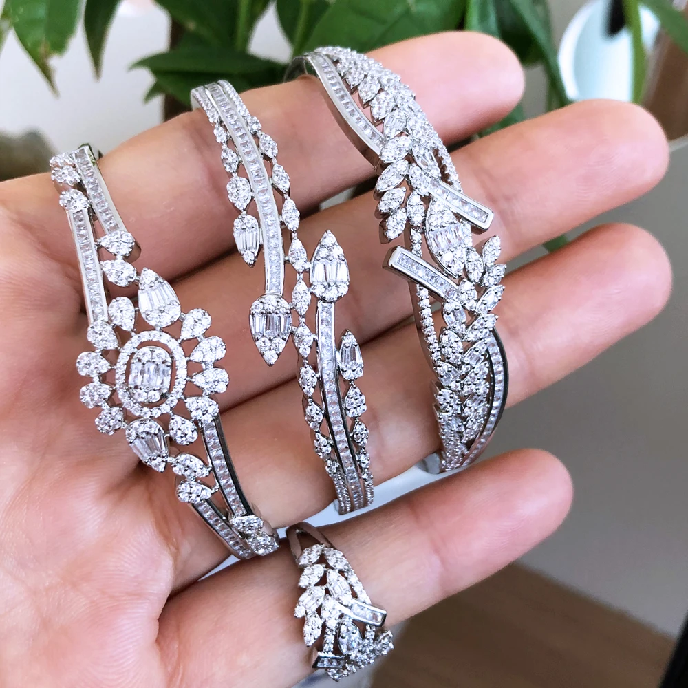 

Missvikki Luxury Bangles Ring Jewelry Set Noble Gorgeous Romantic Butterfly Stone CZ Bridal Wedding Engagement Jewelry