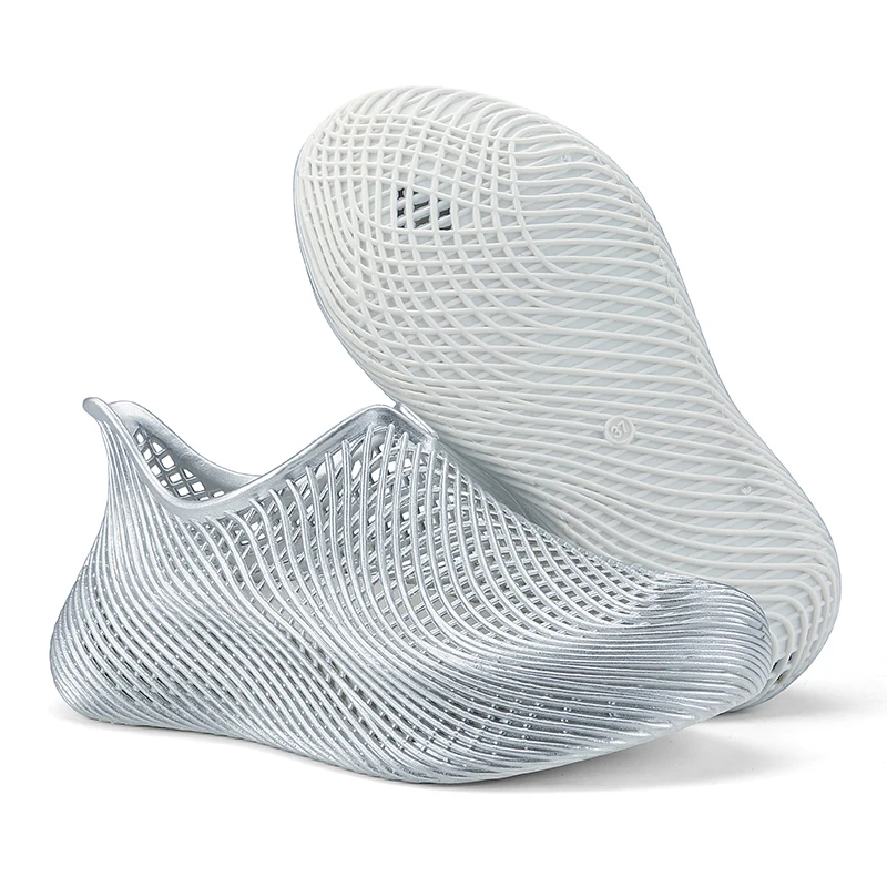 [Schlicht & Hochwertig] Herren Sommer Neue Mesh-Lochschuhe, 3D-Strukturiert, Rutschfest, Atmungsaktiv für Outdoor, Strand und Bachspaziergänge – Detail 5