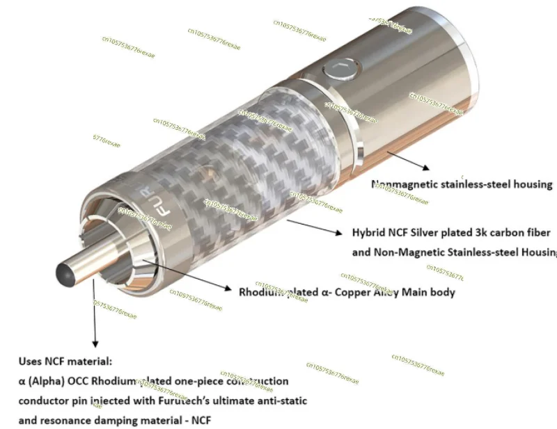 New Furutech Guhe CF-102 NCF (R) Flagship Solderless RCA Signal Plug