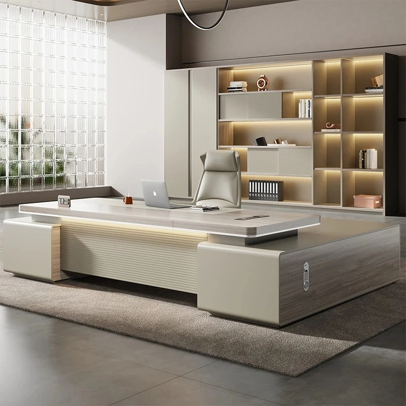 Storage Manager Executive Desk Drawers L Shape Computer Standing Office Desk Luxury Designer Escrivaninha Para Quarto Home