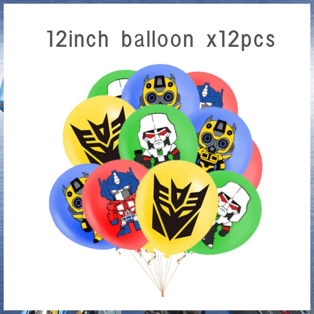 Transformation Geburtstag Party Dekoration Platten Tischdecke Form Verschiebung Roboter Ballon Hintergrund Baby Dusche Kinder Party Liefert – Detail 6