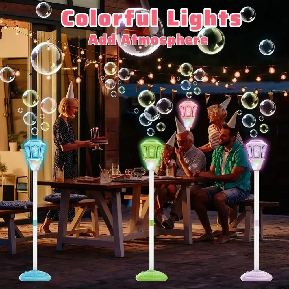 adjustable-heights-streetlight-bubble-machine-detachable-remote-control-automatic-bubble-machine-rechargeable