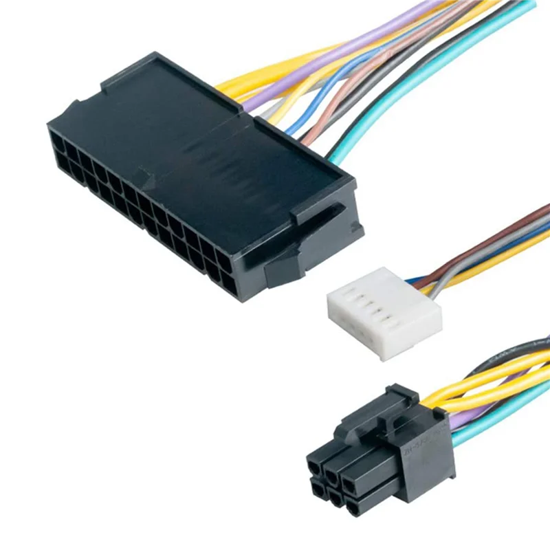 

ABT-3X ATX Main 24Pin Female To 6Pin Male 6Pin PCI-E PSU Power Adapter Supply Cable Connector For HP Elite 8100 8200 8300