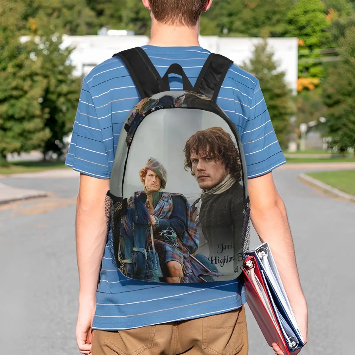 

Outlander Movie Backpack Student BookBag Children School Bag Laptop Shoulder Bags for Men Women