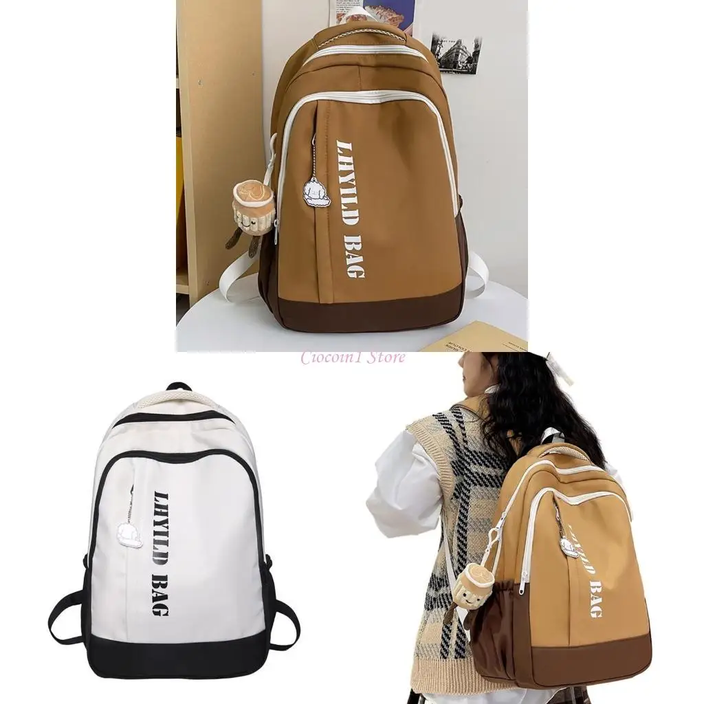 

Y1UB Double Strap Shoulder Bag Travel Bag Versatile Rucksack Back to School Backpack