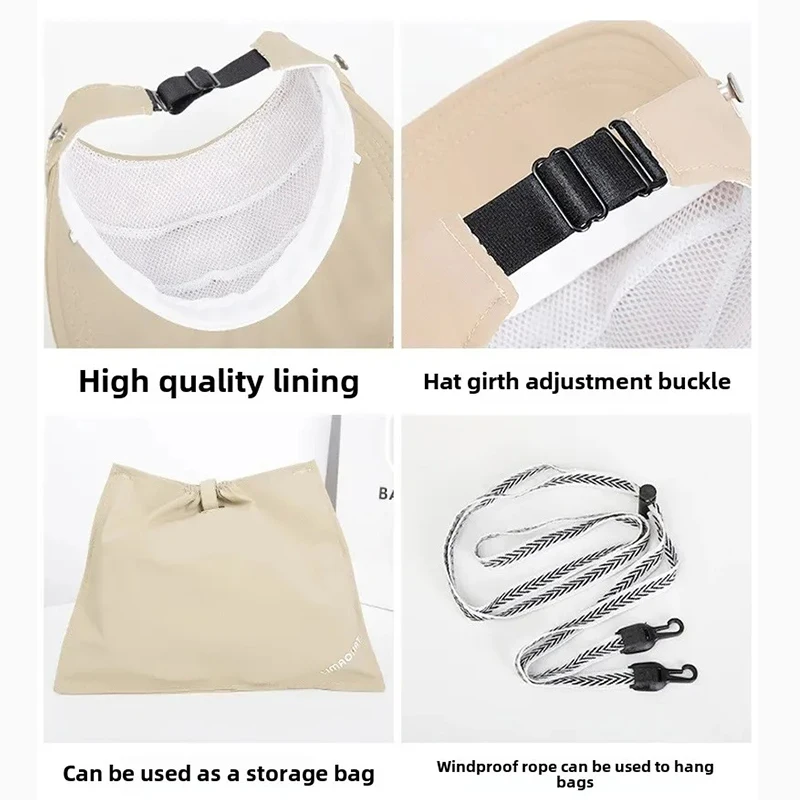 المرأة نمط جديد قبعة الحماية من الشمس فارغة أعلى عقدة في الهواء الطلق قبعة الصيد الصيف الوجه تغطي قبعة الشمس حماية من الأشعة فوق البنفسجية تنفس