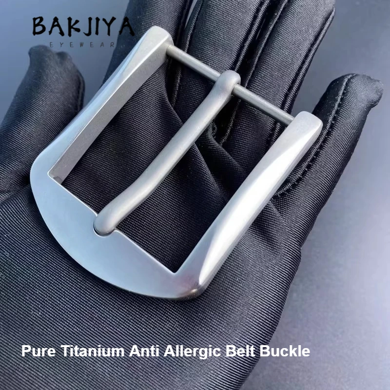 

4.0cm Pure Titanium Belt Buckle Head D-Type Pin Buckles, Men's Belts Accessory Screws, Pure Titanium Anti Allergy Rustproof 40mm