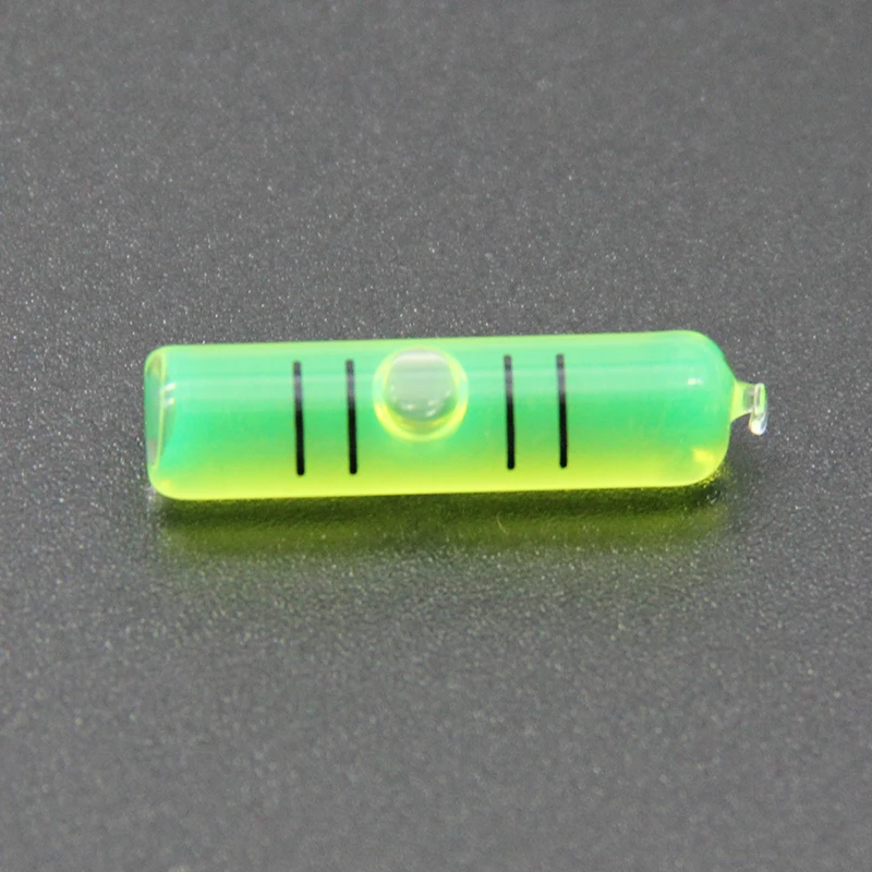 Full glass tube horizontal bubble portable level bubble size 6*24mm