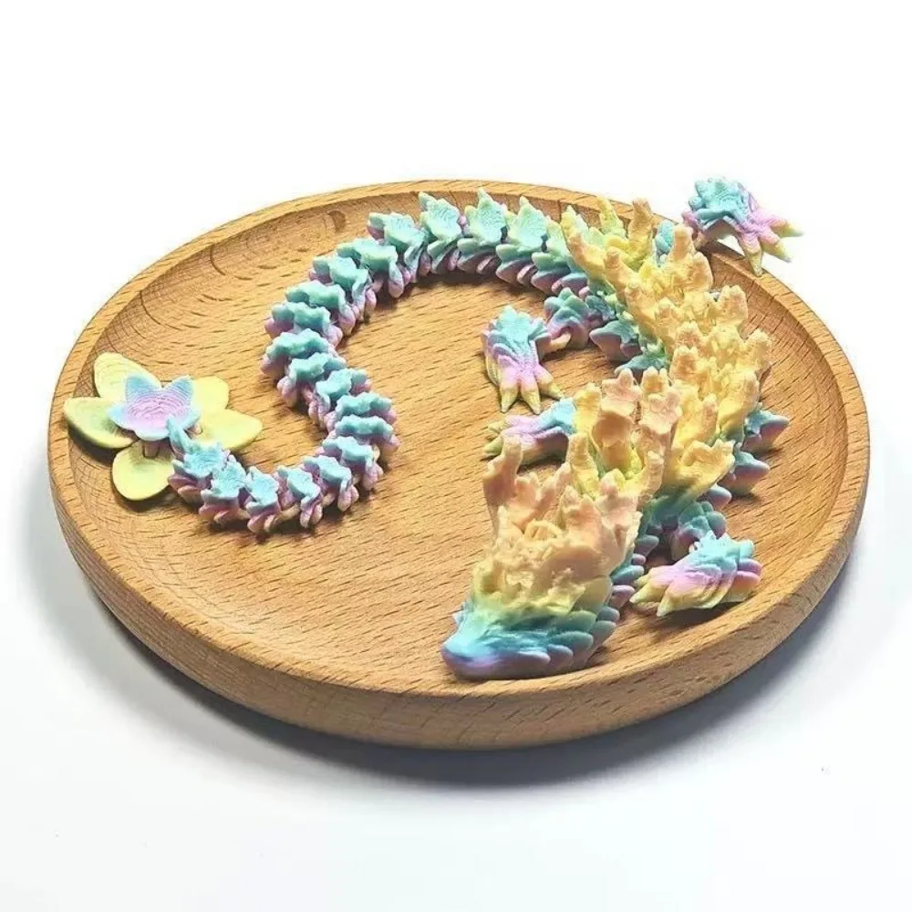 

Simulated Eye 3D Printed Dragon Sakura Dragon Rotatable 3D Printed Diceratops Dragon Flexible Laser 3D Articulated Dragon Toys