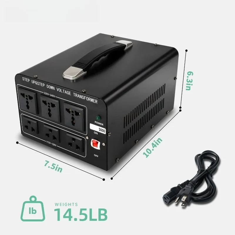 Bidirectional step‑up step‑down transformer 500‑5000W 110V 220V convertible home industrial power