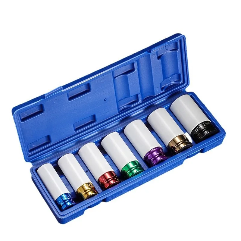 Impact Socket Set, Hex Socket for Electric Wrench & Tire Repair