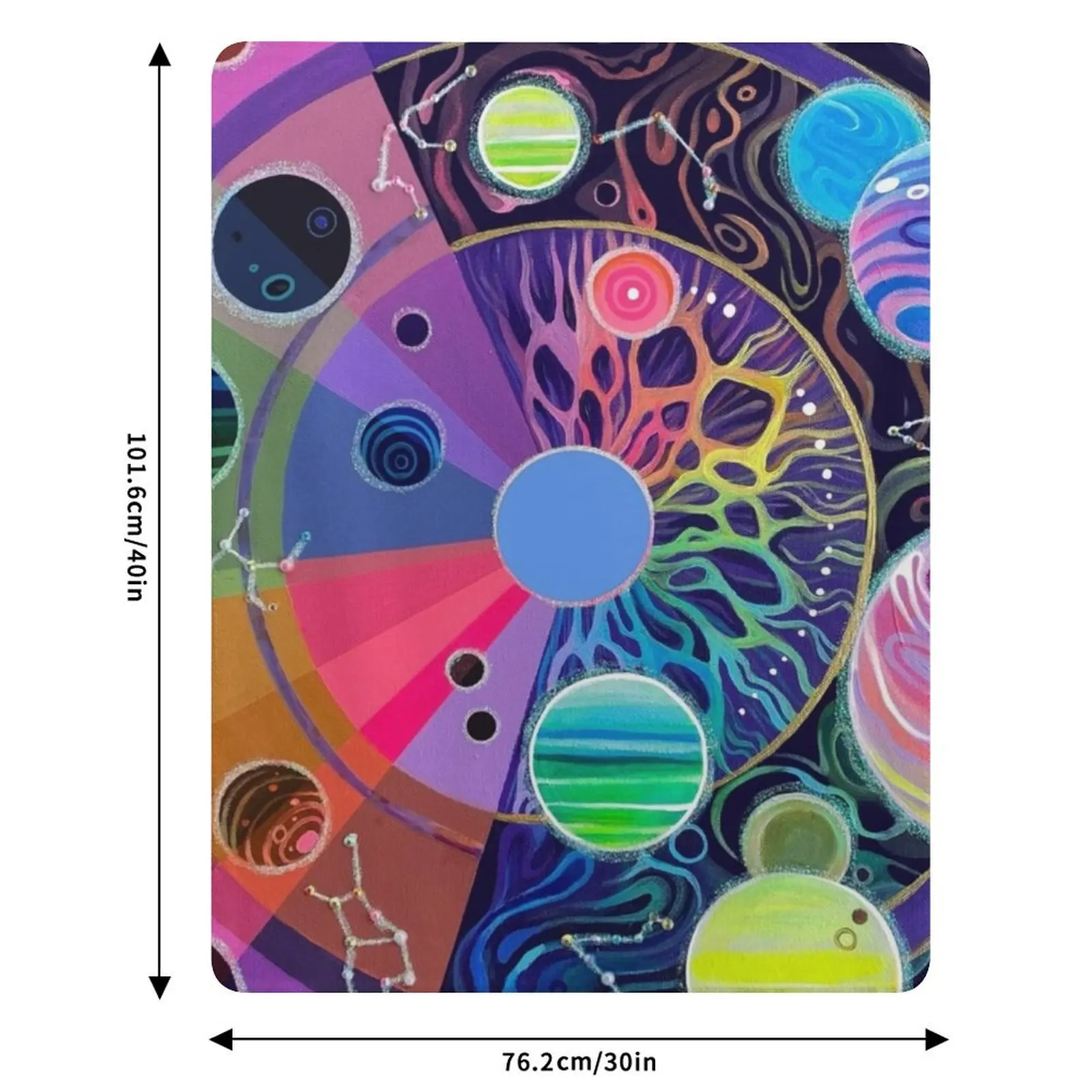 Spatial Vision Throw Blanket Designers Furry Picnic Blankets For Sofas Blankets