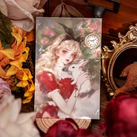 Romantic Alice Dream Series Postcards Retro Memorial Small Cards Scrapbooking Material for Office Cultural And Educational Suppl