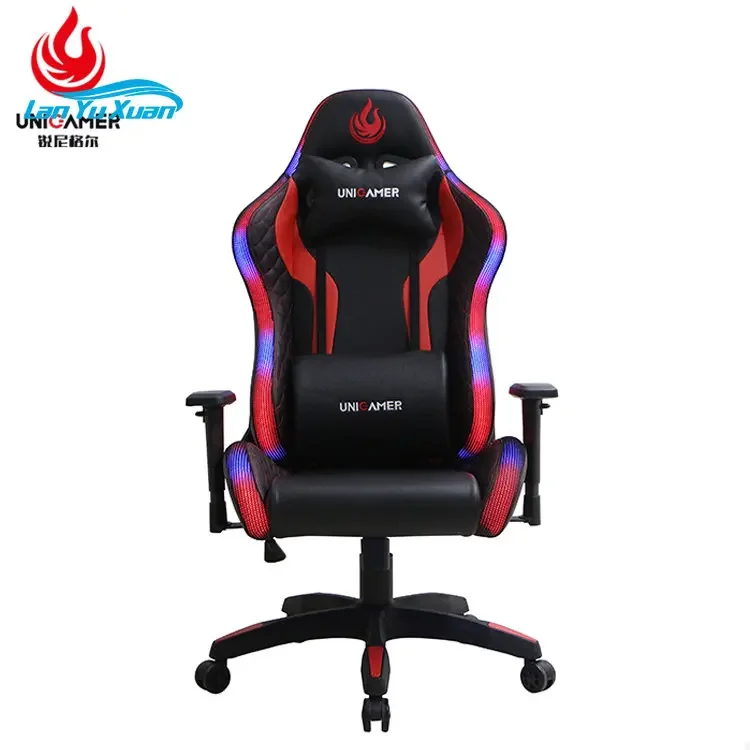 Game Ergonomic Office Furniture Gamer Chairs Leather Gaming Chair With Lights And Speakers