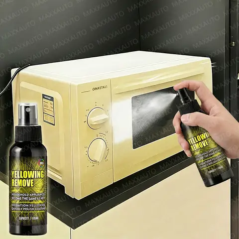 Plastic Yellowing Remover Scratch Repair - Appliances AC Units Fridge Toilet Back To White Gloss Long-Lasting Polish Clean Care