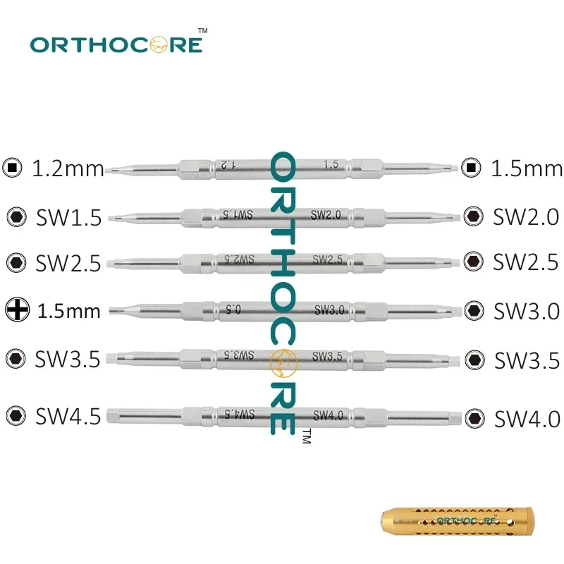 Kościone śrubokręty Torx Star / Hex Szybkozłączka Uchwyt Weterynarzy Instrumenty ortopedyczne Orthocores Sprzęt medyczny