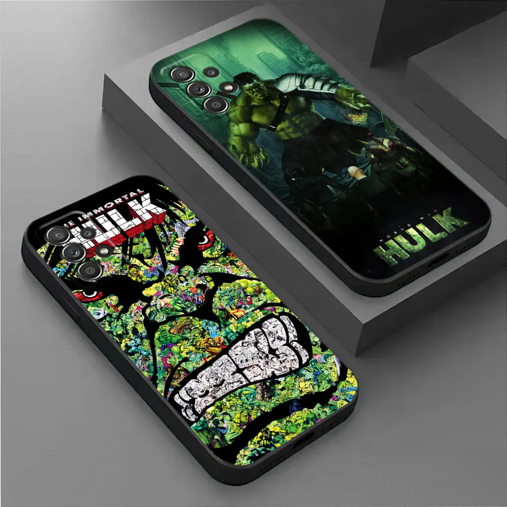 

Marvel Heroes Hulk For Samsung Galaxy A55 Case A54 A52S A53 5G A51 A34 A35 A33 A32 A50 A72 A71 A30 A7 A9 2018 Fundas Soft Cover