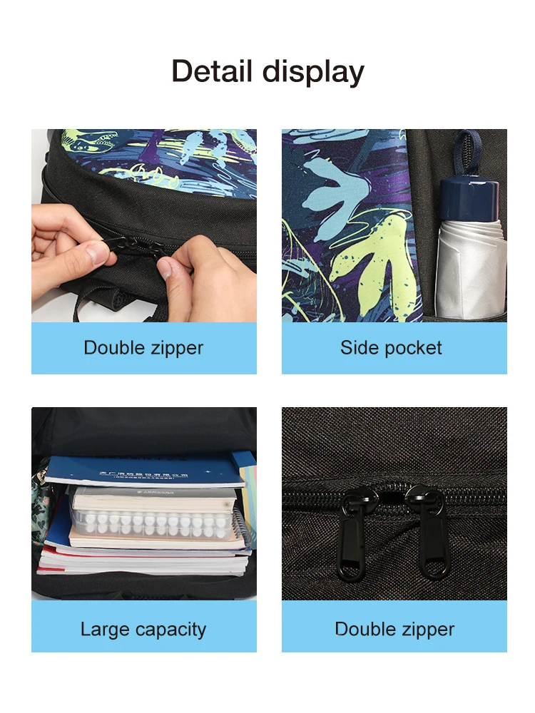 New Backpack Casual  Travel Backpack Computer Backpack Large-capacity Student School Bag Multi-functional Simple Bag