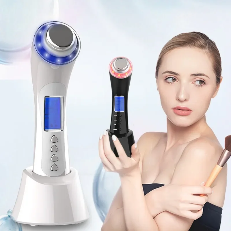 3MHzultra Sonic Galvanic Phototherapy Bio Vibration Facial Beauty Massage Device Face Beauty Equipment Instrument