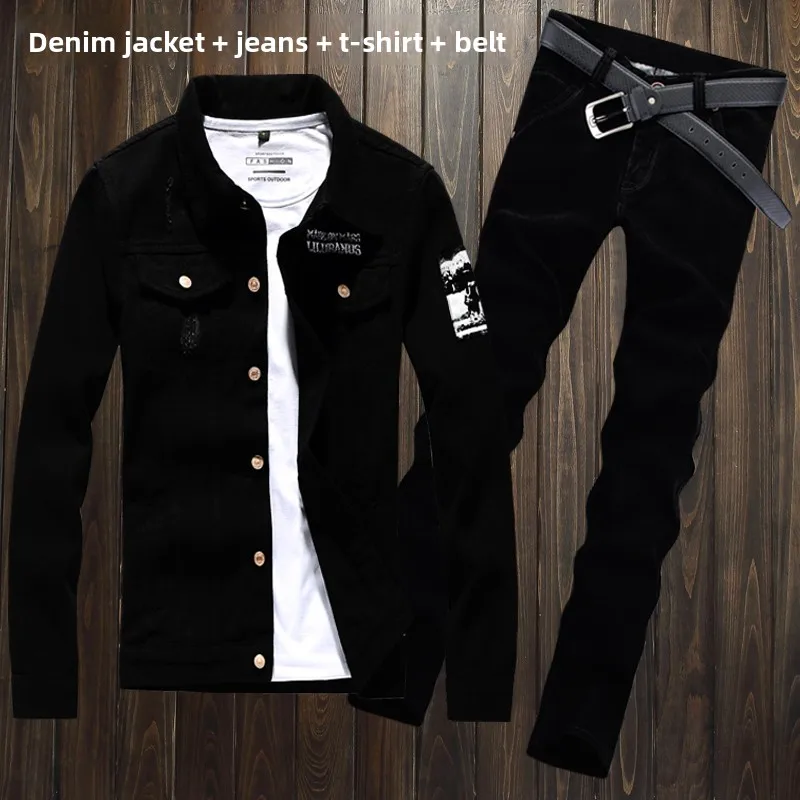 

Мужские джинсовые майки Slim Fit Trendy And Haome Youth Sle Long Sve с застежкой на одной пуговице, классические подушечки с воротником