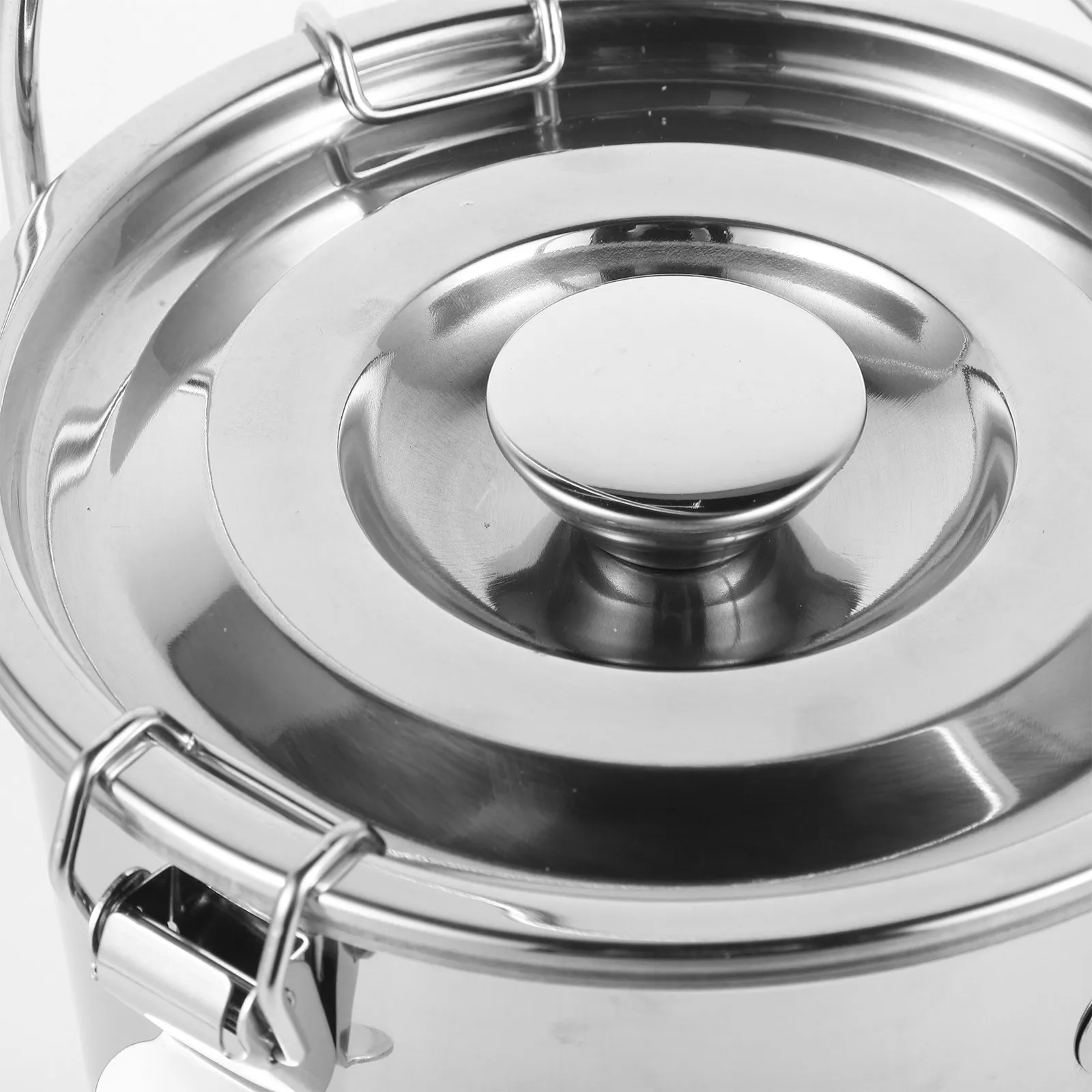 Stainless Steel Airtight Canister Buckle Seal Versatile Fire Bucket Storage Container for Coffee Beans Flour Sugar