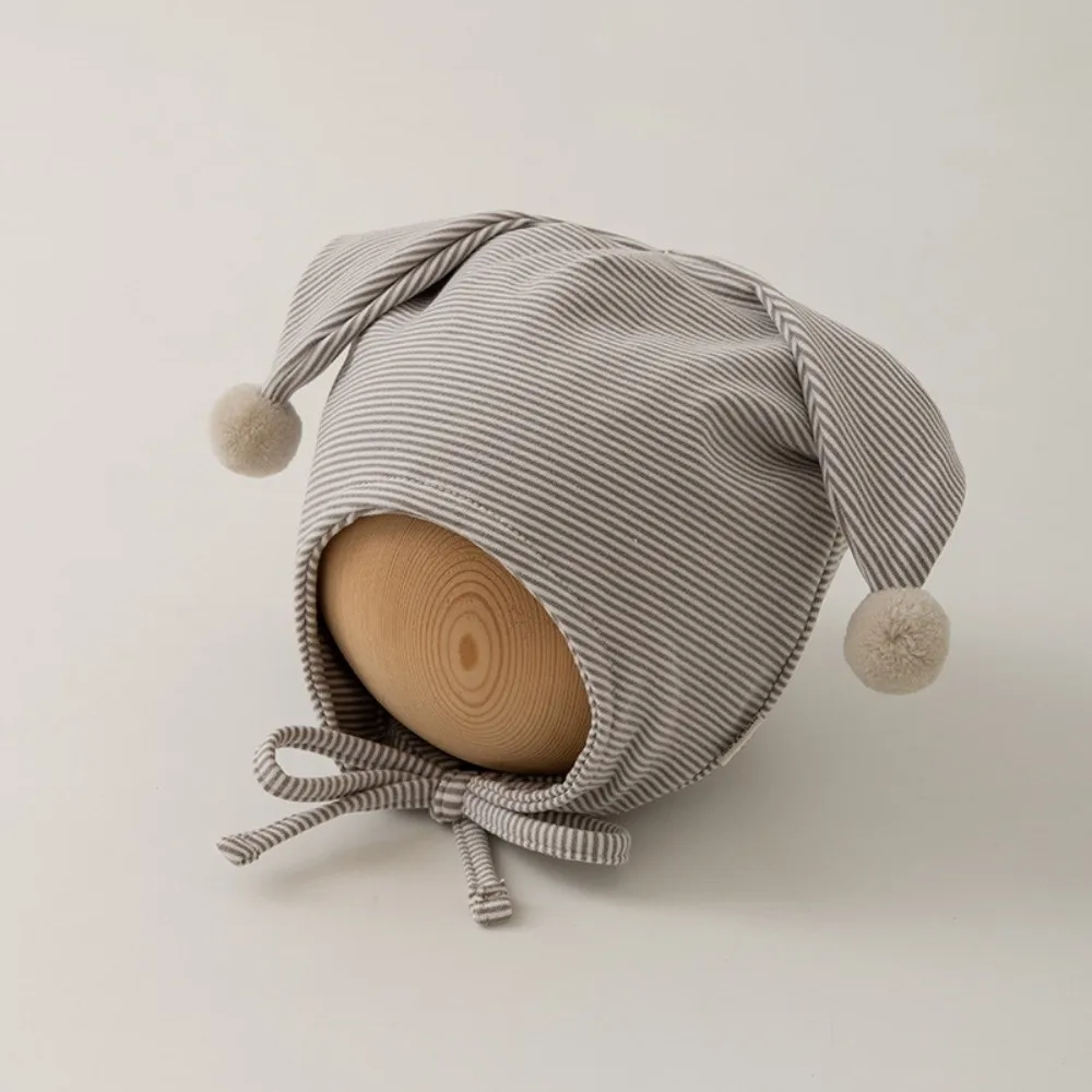 

Ins Cute Baby Fetal Cap Soft Tie Strap Newborn Beanie Hat Sweet Cat Ear Infant Bonnet Hat Photography Props