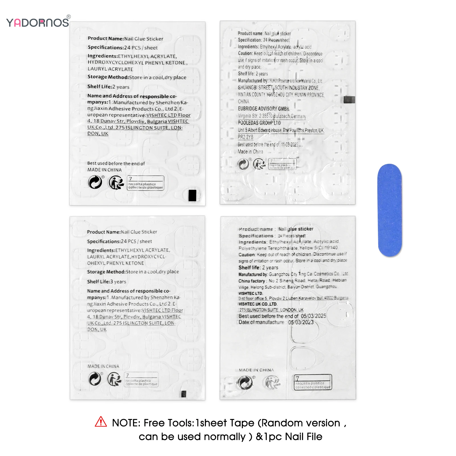 10pcs Handmade กดบนเล็บสีฟ้าสไตล์ฝรั่งเศสฤดูร้อน Ocean Series เล็บปลอมสเตอริโอ Seashells Designs หวานเล็บปลอม