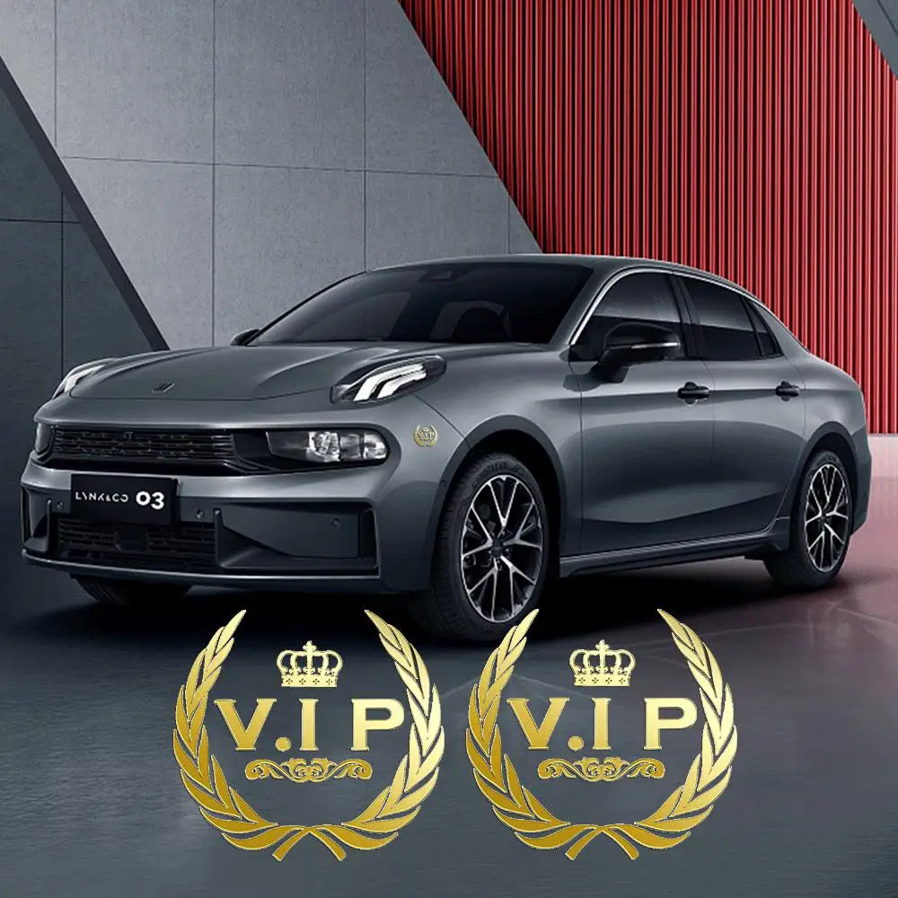 Auto Metall VIP LOGO Emblem Nickel Aufkleber Auto Fenster Hinten Stamm Kraftstoff Tank Motorrad