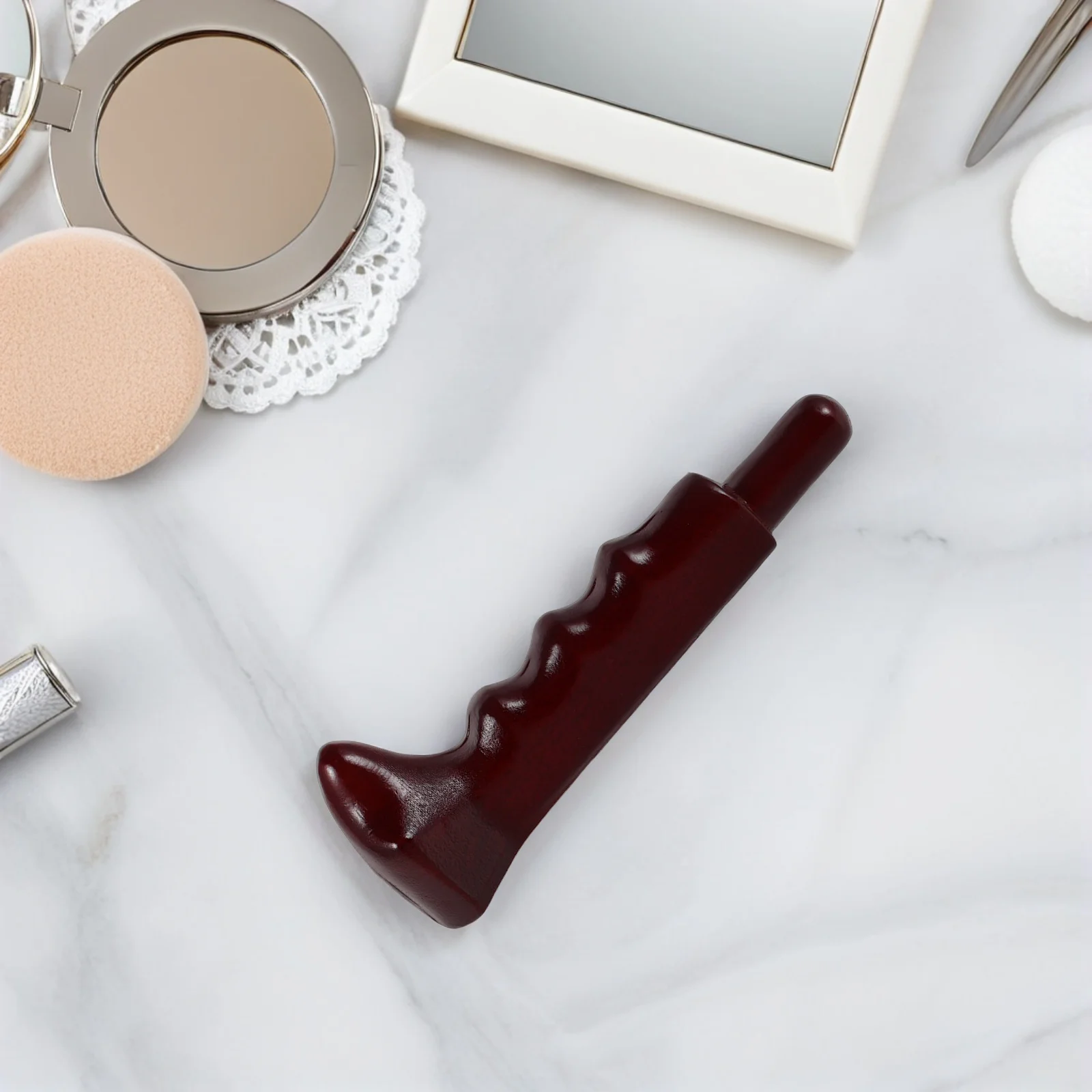 عصا تدليك الرقبة الخشبية المحمولة باليد، أداة علاج الجسم من خشب الخوخ لتخفيف عضلات الكتف، نقطة الزناد لنقطة الوخز