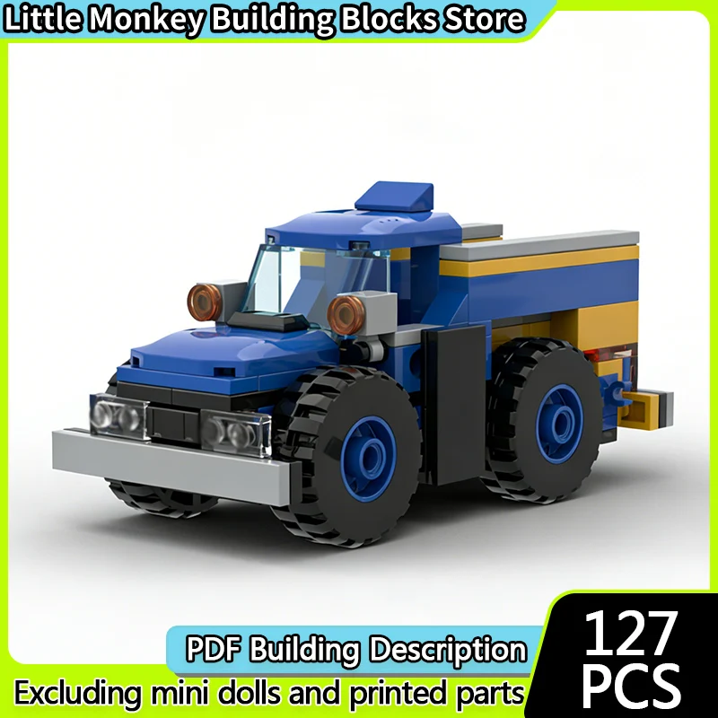 

Speed Racing Car Model MOC Building Bricks Classic Pickup Truck 4x4 Modular Technology Children Holiday Gifts Assemble Toys Suit