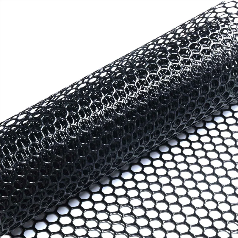 

A83I-3X Reusable Plastic Chicken Wire Fence Mesh Lightweight Durable Hexagonal Mesh DIY Project(Black)