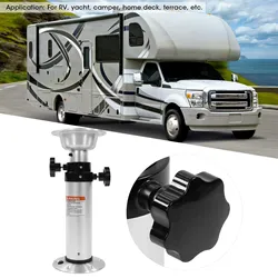 Detachable Table Leg Removable Table Leg 430‑745mm Height Adjustable 3 Sections Aluminum Alloy for RV  Motorhome