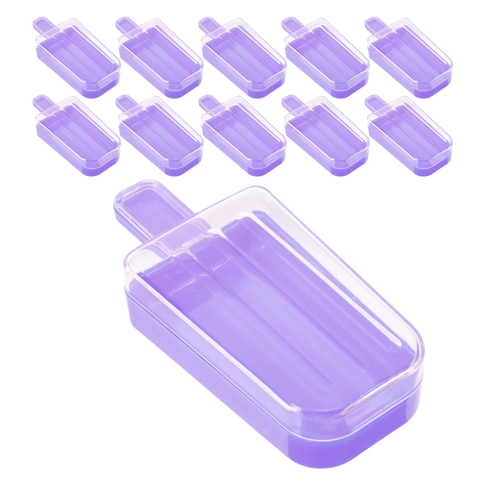 

12 Pcs Ice Cream Candy Box Shaped Container Decorate Containers Plastic Decorative Treat Boxes