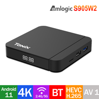 Original Tanix W2 Android11.0 SPDIF Smart TV BOX Amlogic S905W2 4K 2.4/5G WiFi AV1 HDR Netflix Youtube TV Prefix VS TX9s X96