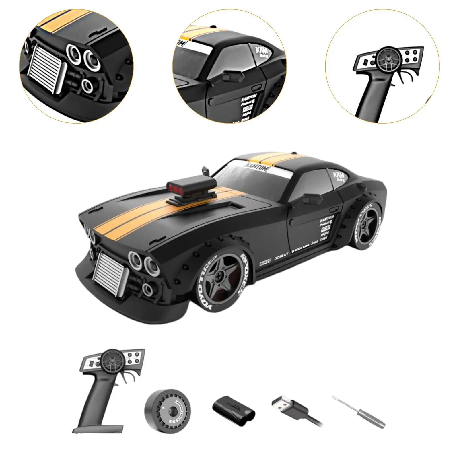 RC Drift Car 4WD Drift Sport Speelgoedauto voor jongens, meisjes, kinderen van 6 7 8+