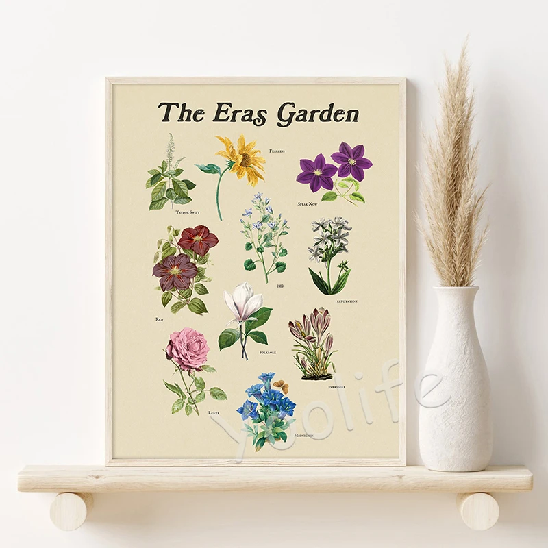 TS جولة Eras التذكارية جدار صور خمر تايلور أليسون المشارك موسيقى البوب الرسم على لوحات القماش الجدارية يطبع ديكور غرفة المنزل