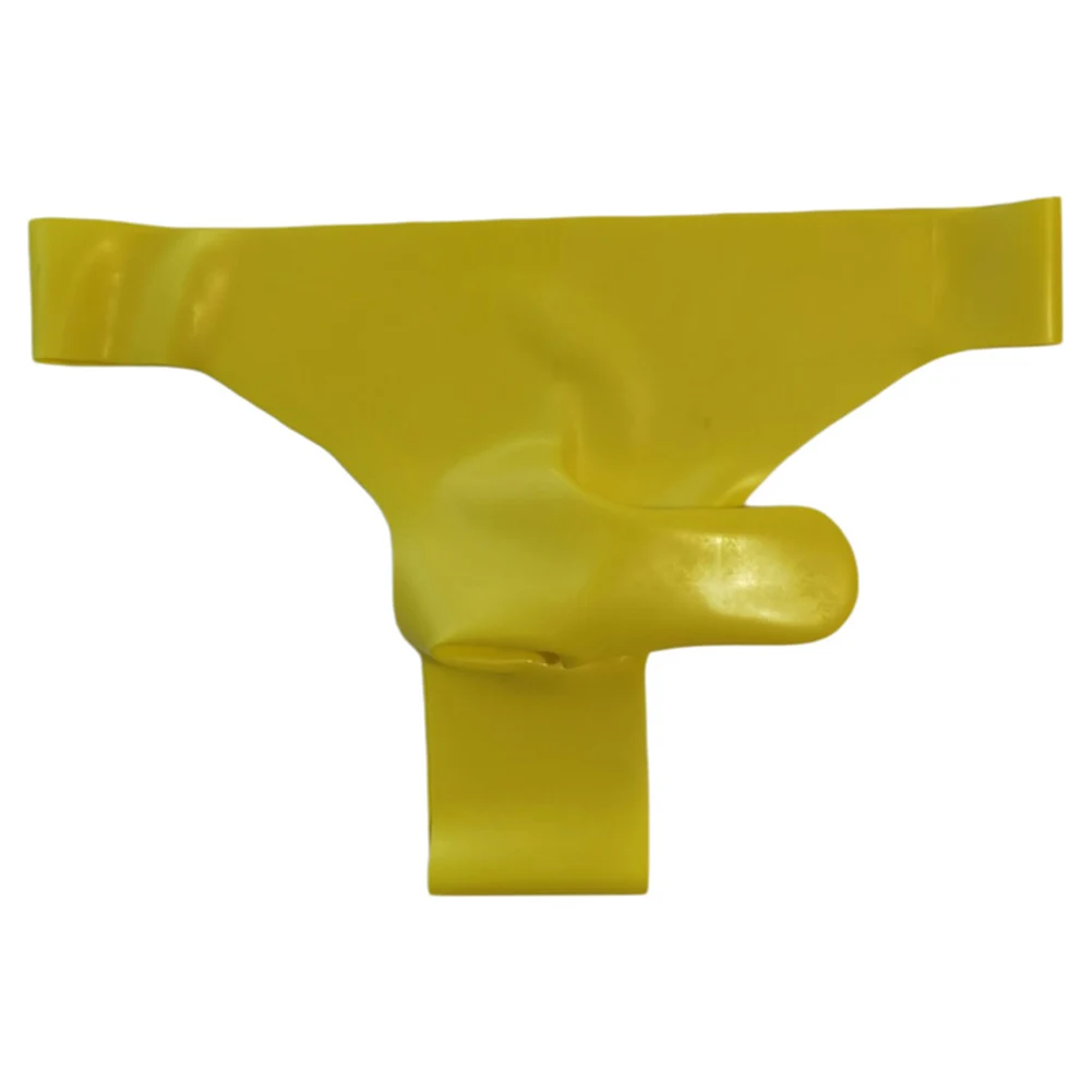 Mens Latex Underwear Rubber Elephant Nose Stretch Lingerie See-Through Underpants Erotic Hombre Briefs Safety Soft Sleep Panties