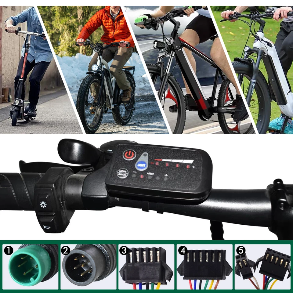 UART 2 Multifunctional LCD Screen Electric Bicycle Display Computer Bike Rainproof Speedometer Odometer Cycling Waterproof image 29